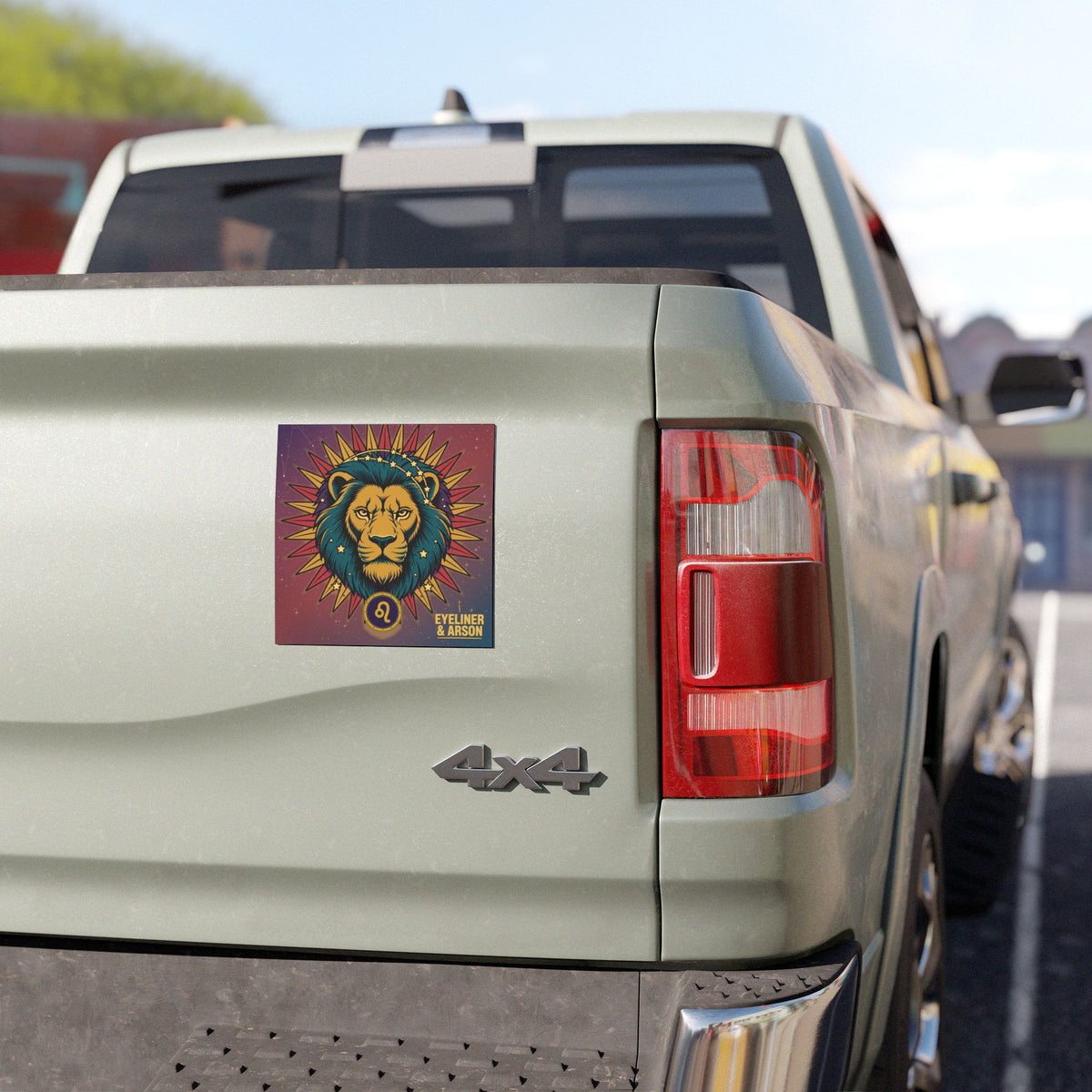 Eyeliner & Arson — Leo Car Magnet