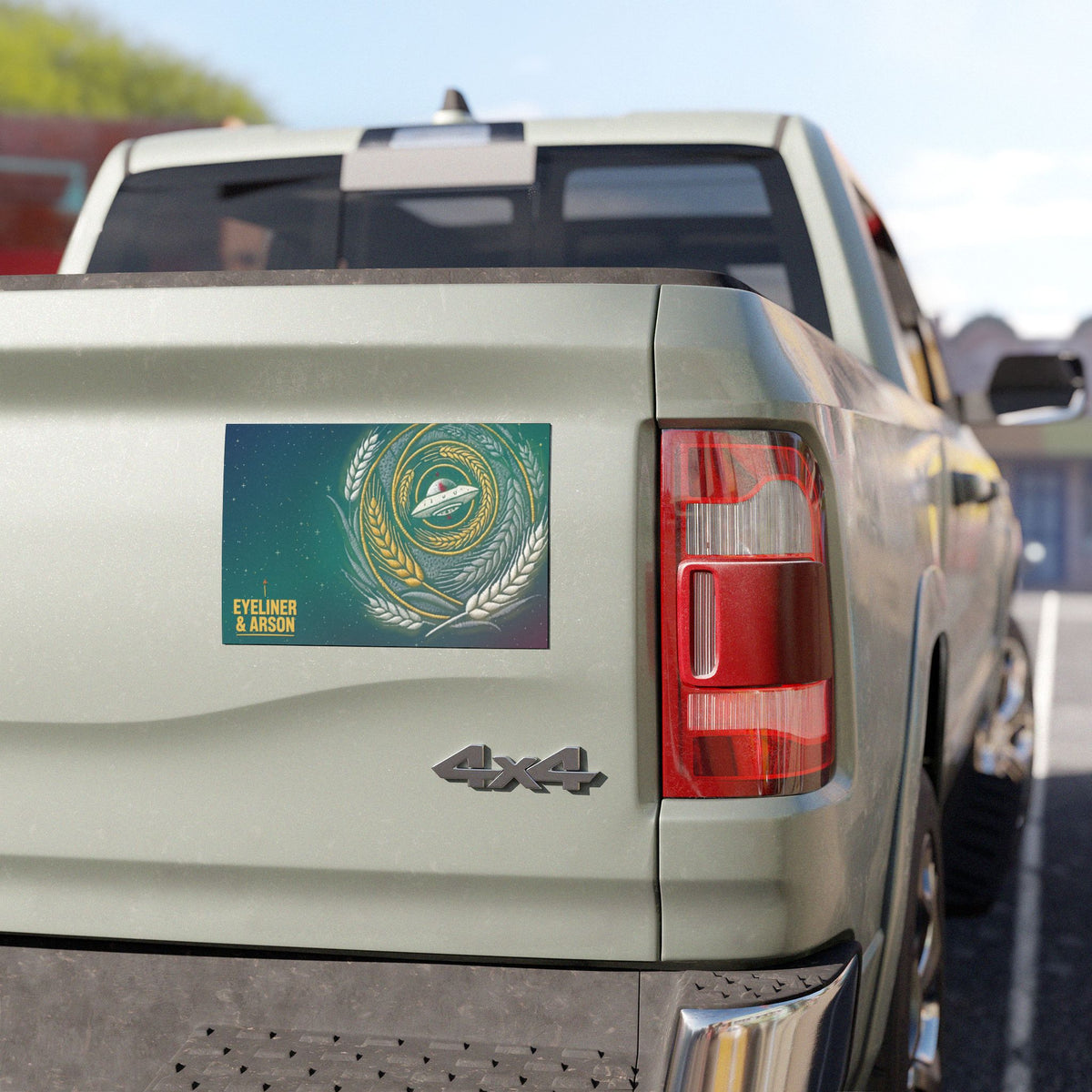 Eyeliner & Arson — Crop Circle Car Magnet