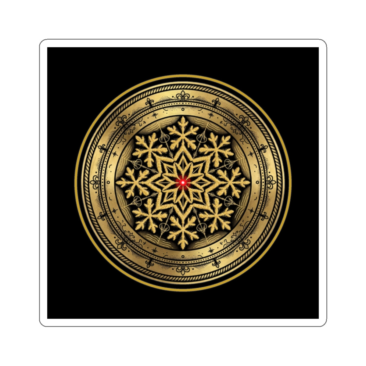 Eyeliner & Arson — Cymatics Medallion Sticker