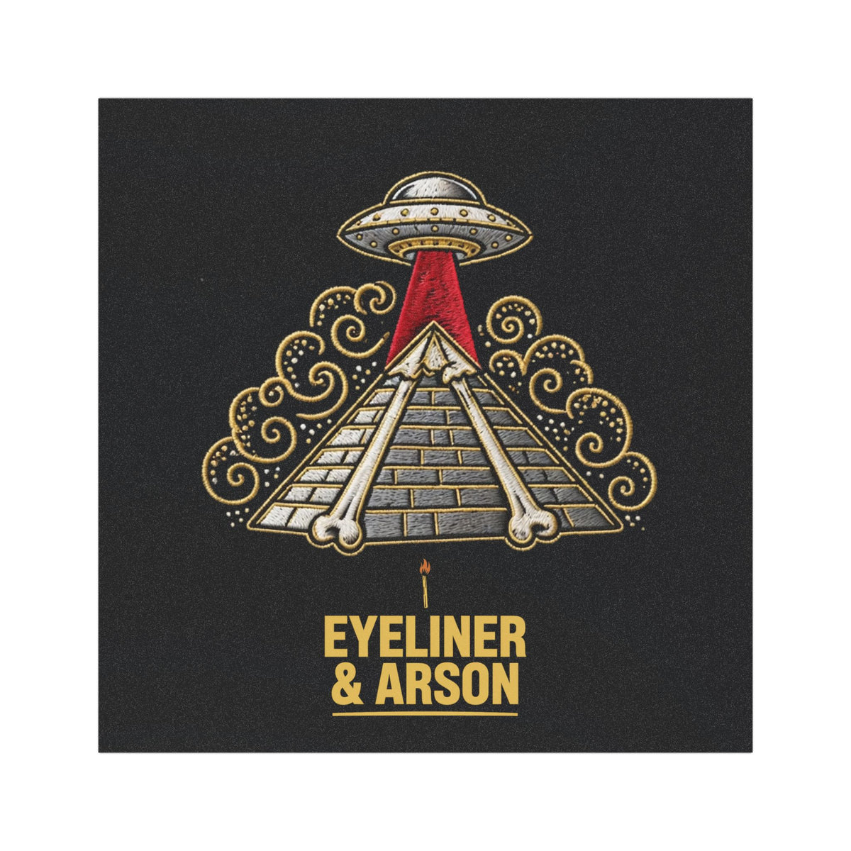 Eyeliner & Arson — Pyramid Beam Car Magnet