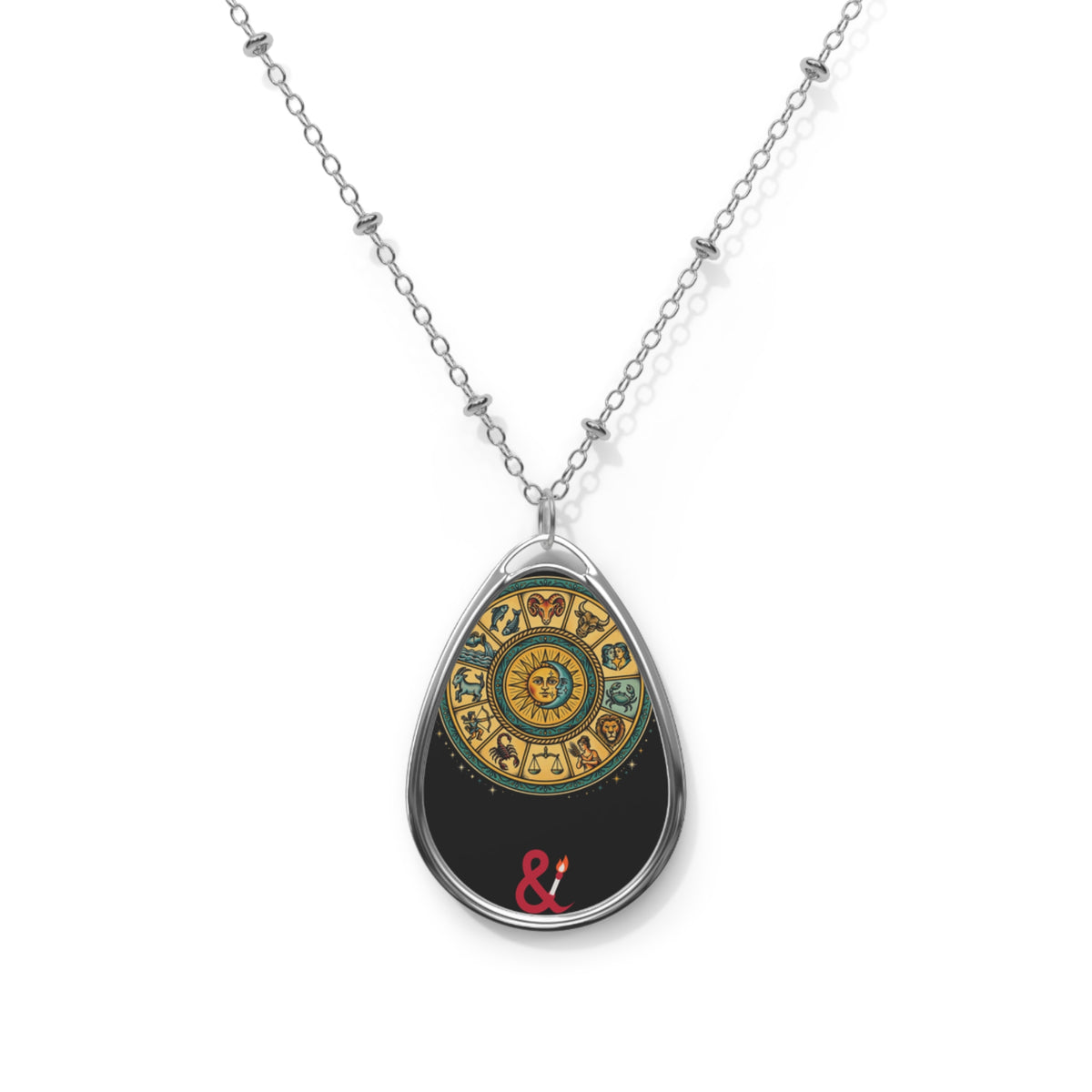 Eyeliner & Arson — Zodiac Wheel Necklace