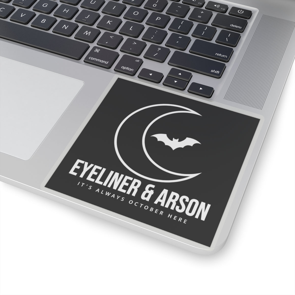 Eyeliner & Arson — Moon & Bat Sticker
