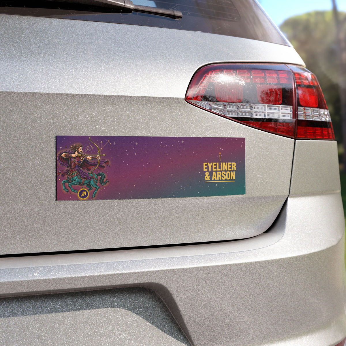 Eyeliner & Arson — Sagittarius Car Magnet