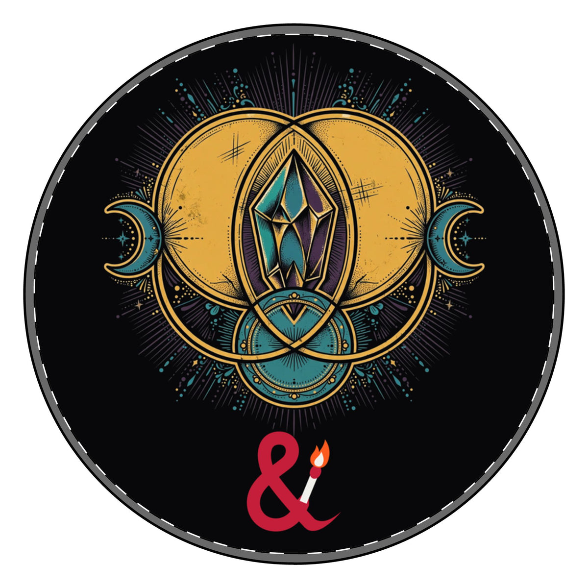 Eyeliner & Arson — Vesica Piscis Picture Charm Bracelet