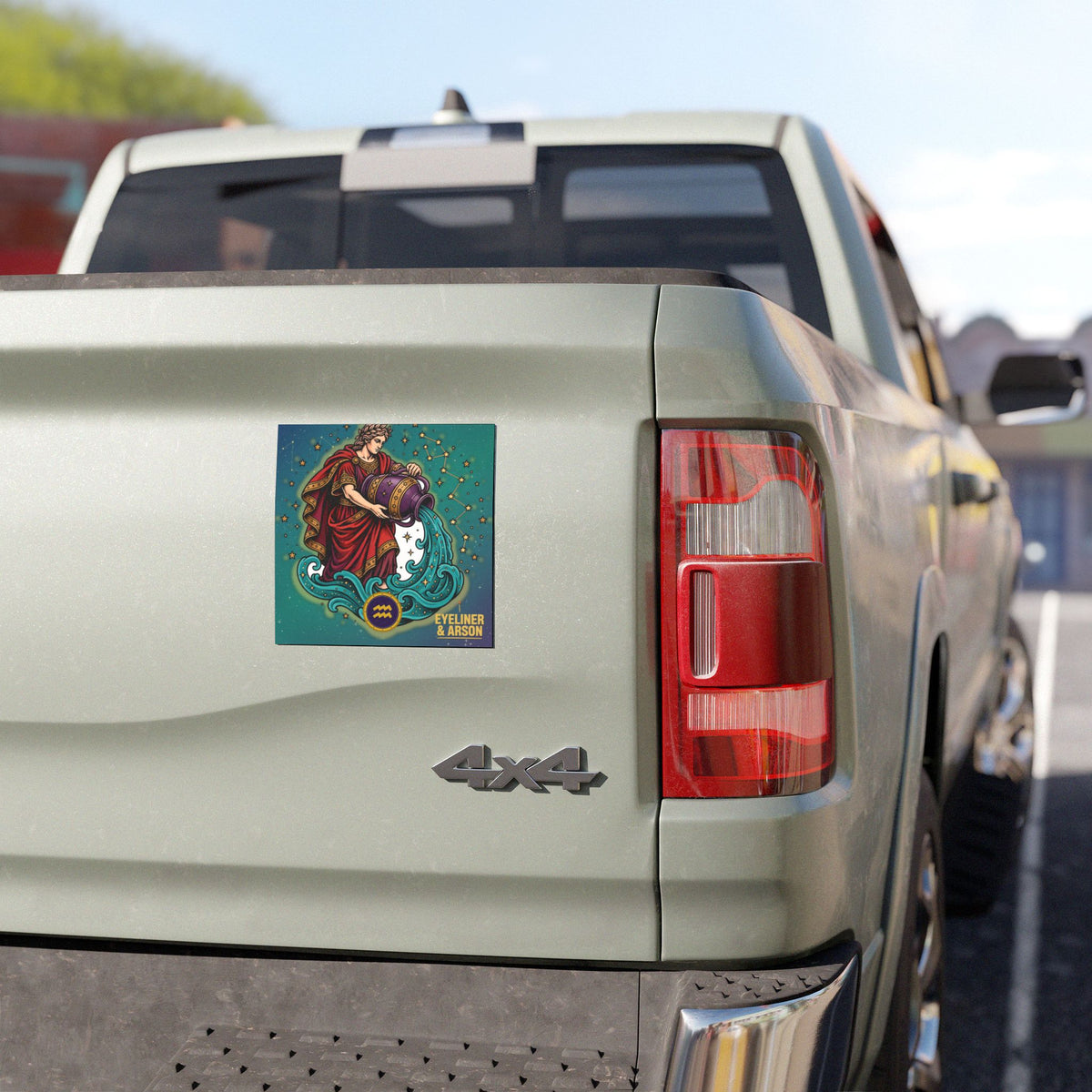 Eyeliner & Arson — Aquarius Car Magnet