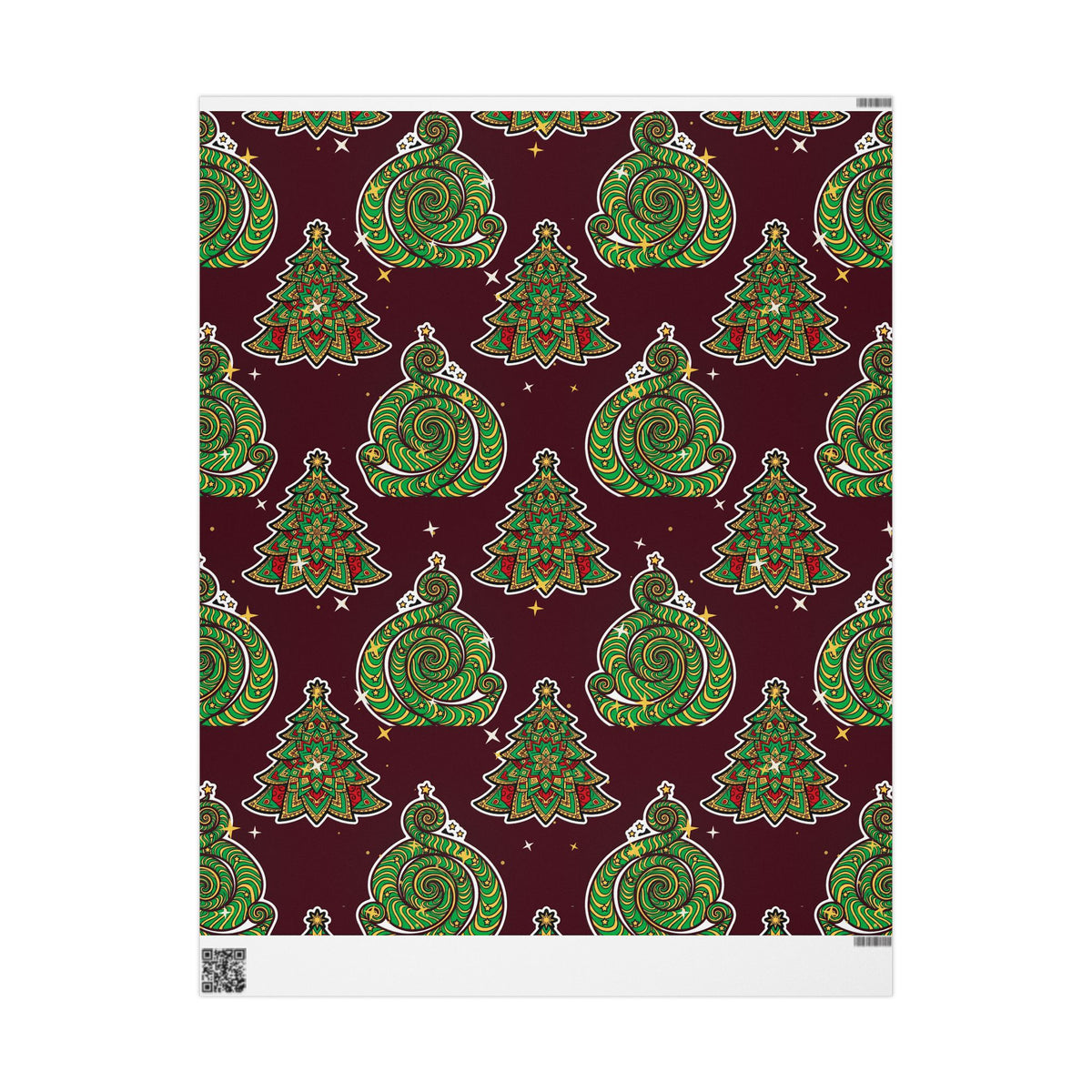 Trippy Tree Spiral Wrapping Paper