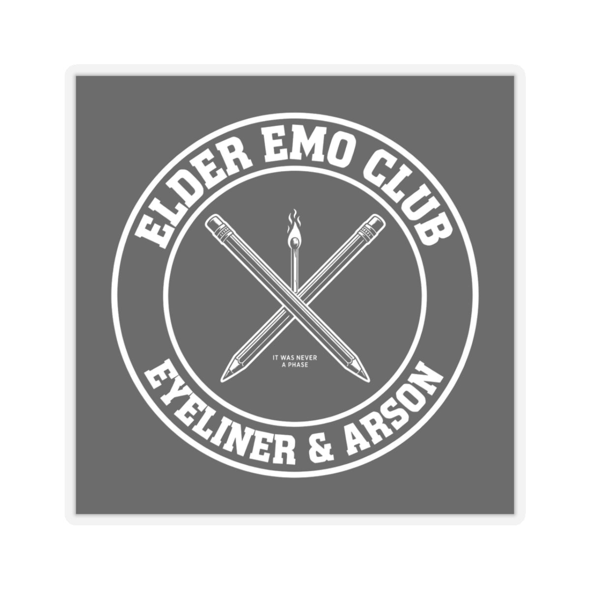 Elder Emo Club Sticker