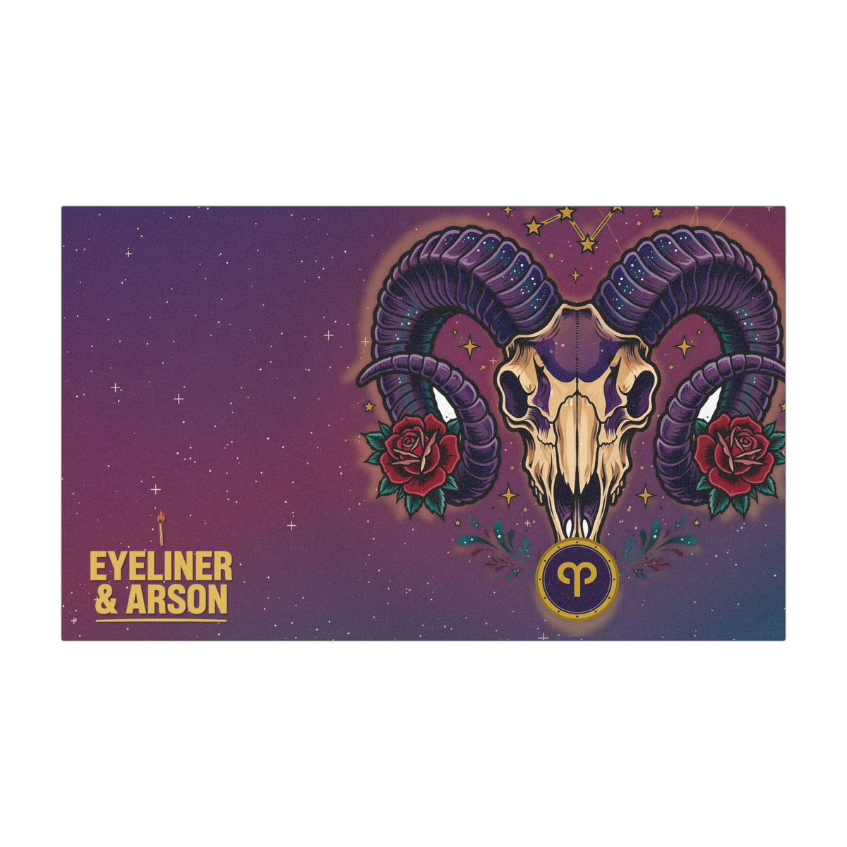 Eyeliner & Arson — Aries Car Magnet