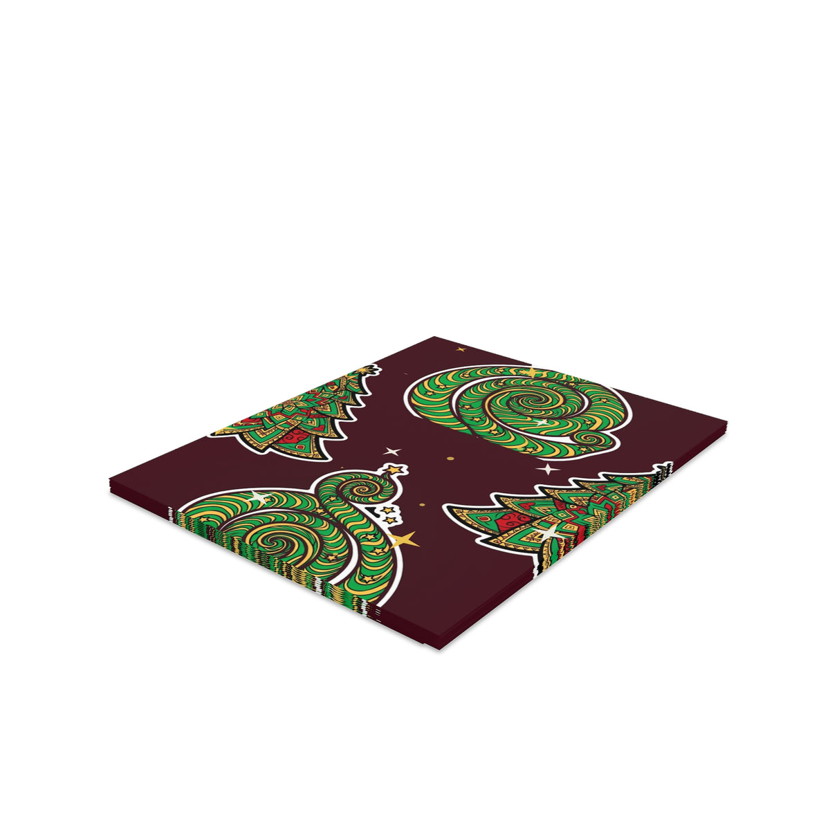 Trippy Tree Spiral Greeting Card