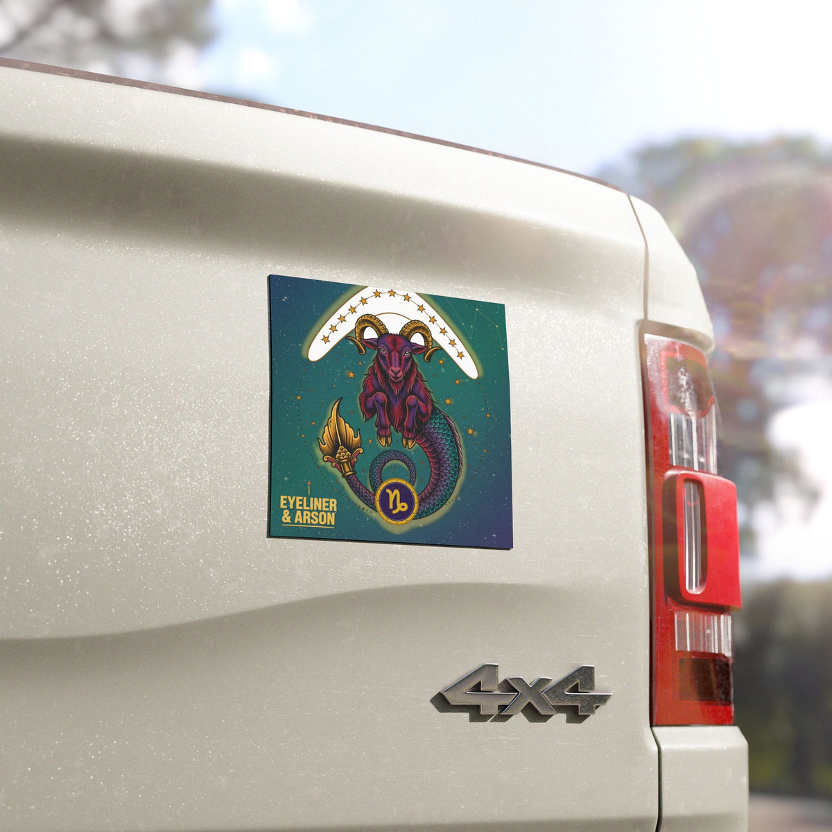 Eyeliner & Arson — Capricorn Car Magnet