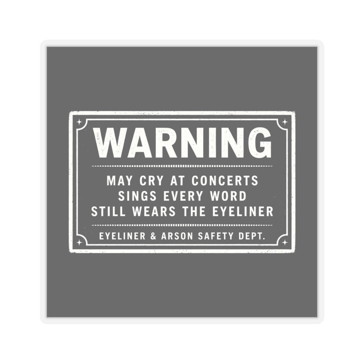 Warning Label Sticker
