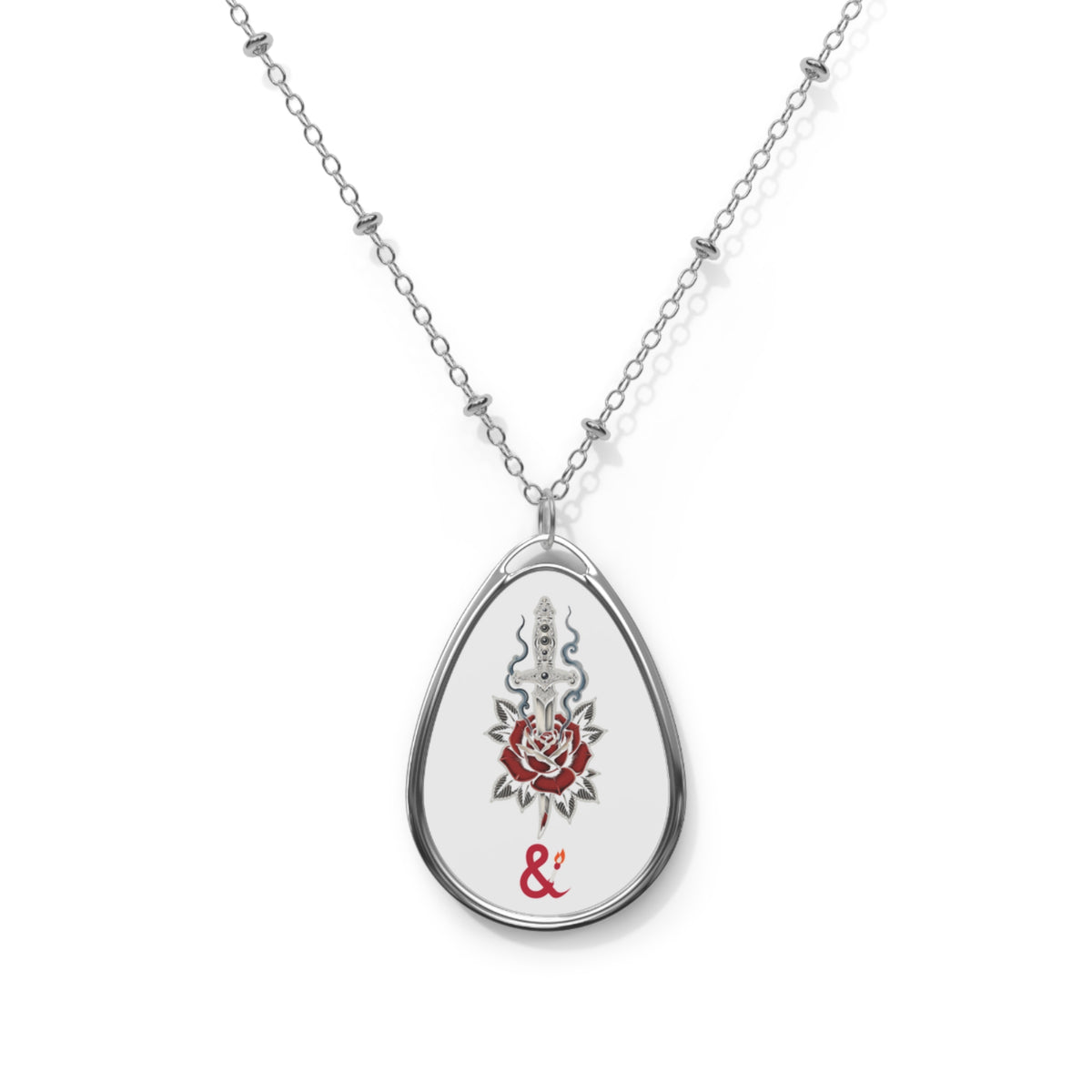 Eyeliner & Arson — Dagger Rose Necklace