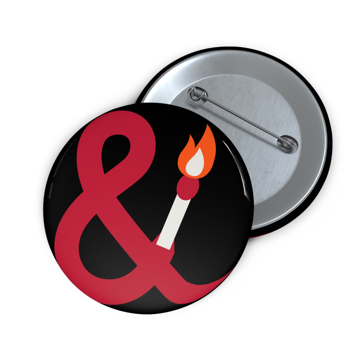 Eyeliner & Arson — Burning Ampersand Pin