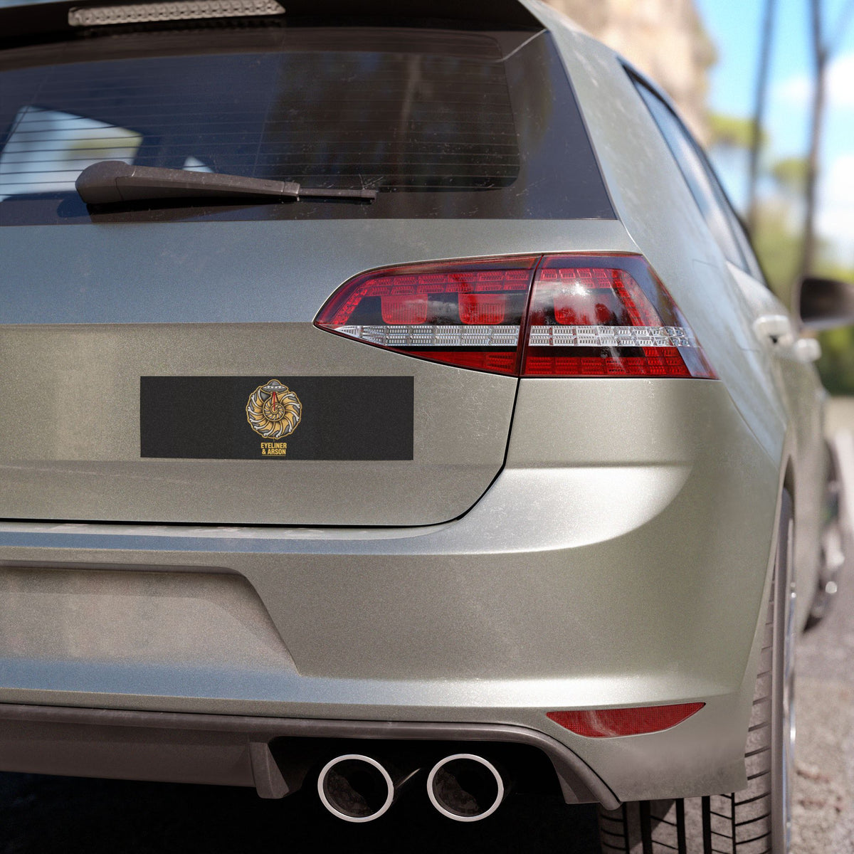 Eyeliner & Arson — Nautilus UFO Car Magnet