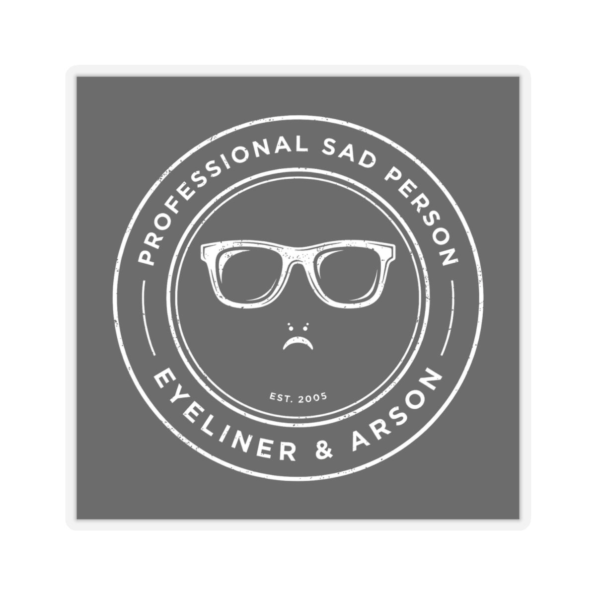 Professional Sad Person Sticker