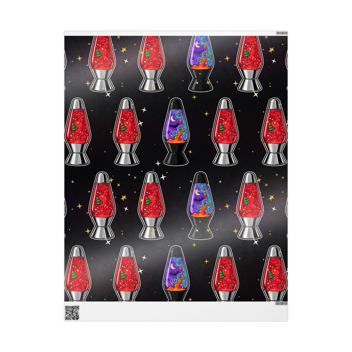 Santa's Lava Lamp Wrapping Paper