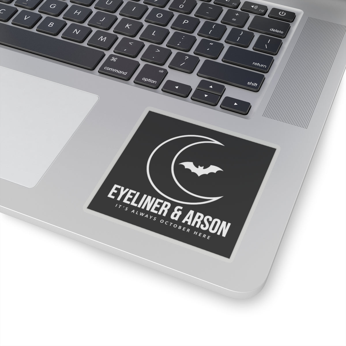 Eyeliner & Arson — Moon & Bat Sticker