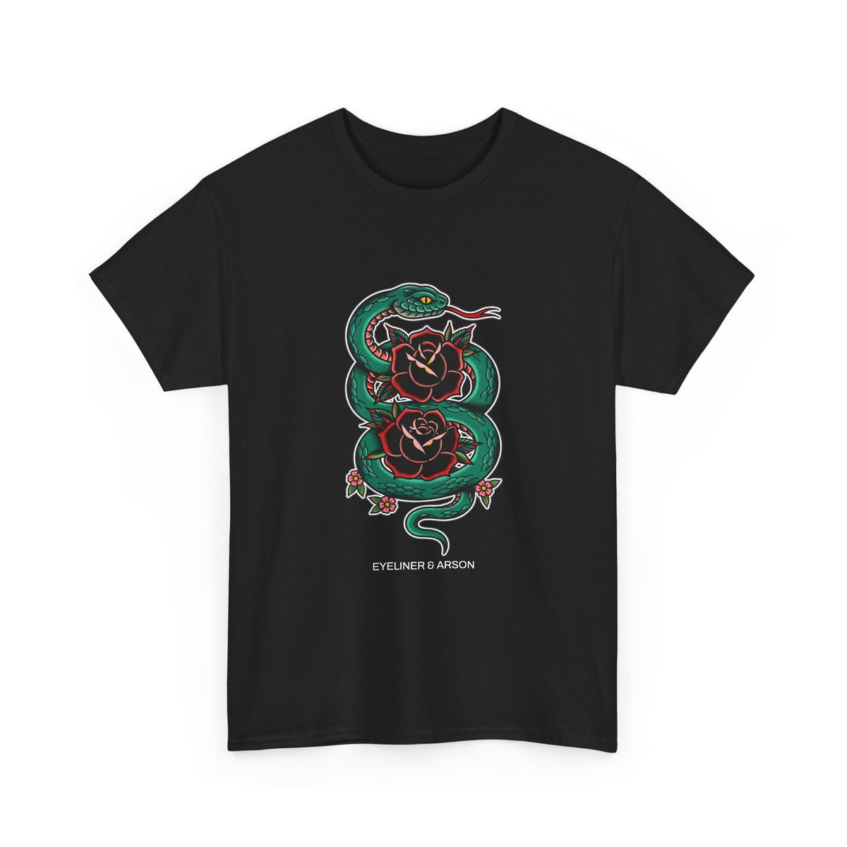 Eyeliner & Arson — Snake Roses Tee