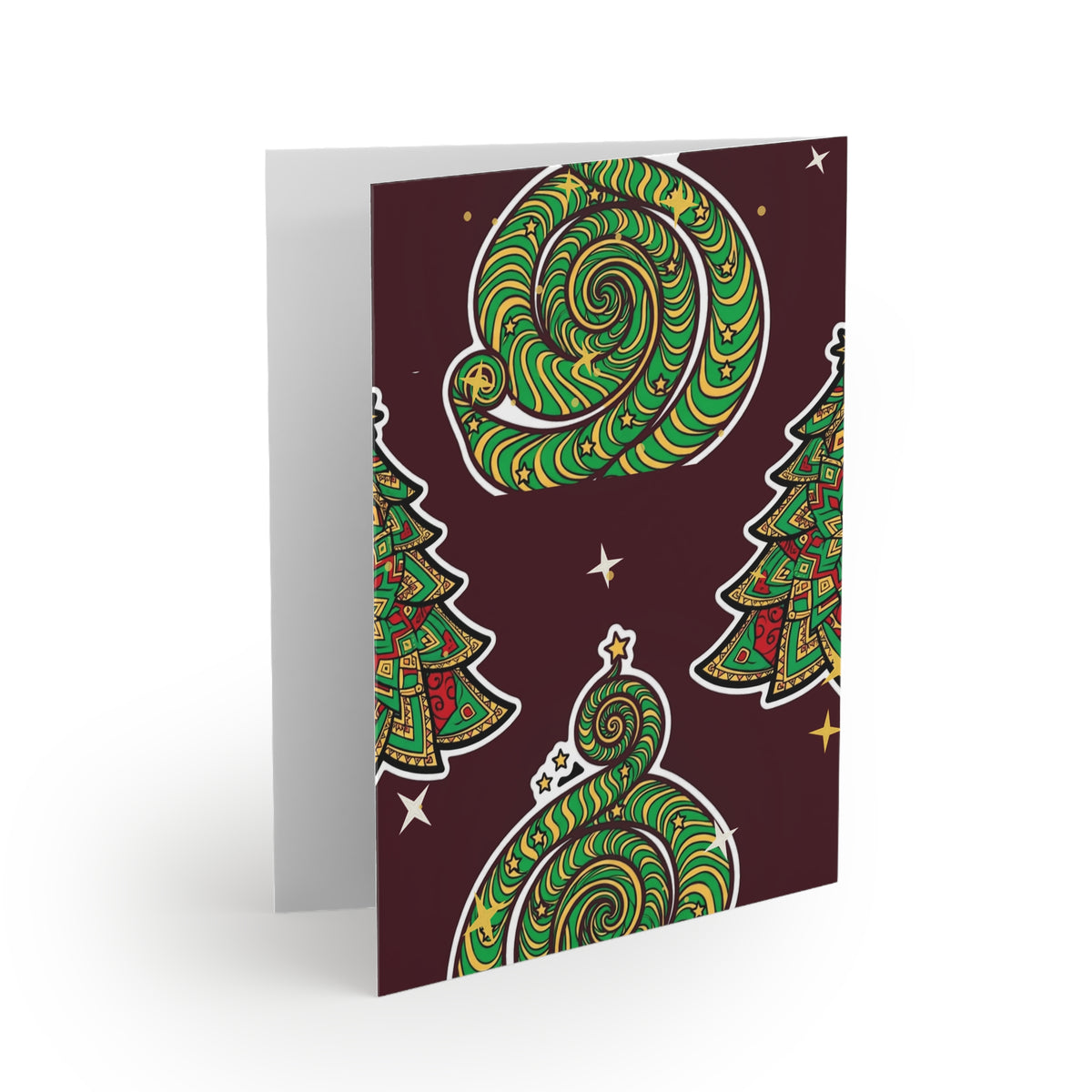 Trippy Tree Spiral Greeting Card