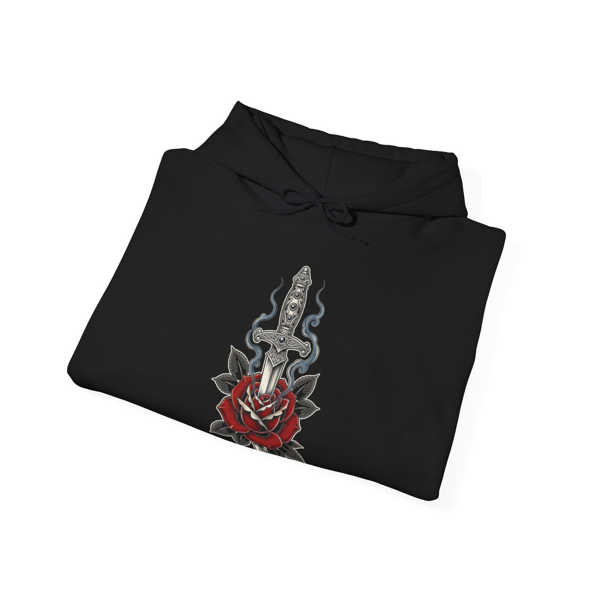 Eyeliner & Arson — Dagger Rose Hoodie