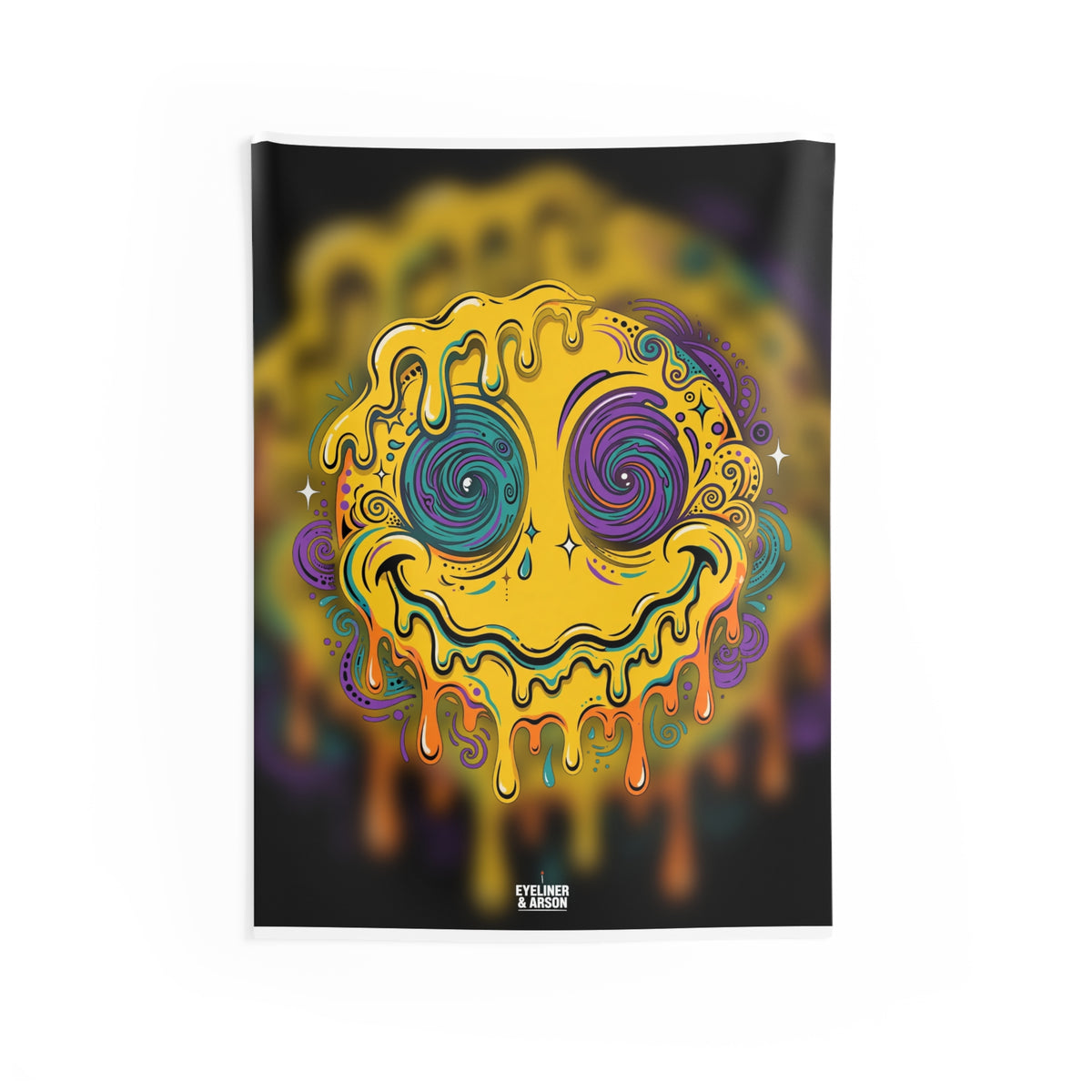 Melted Smiley Tapestry