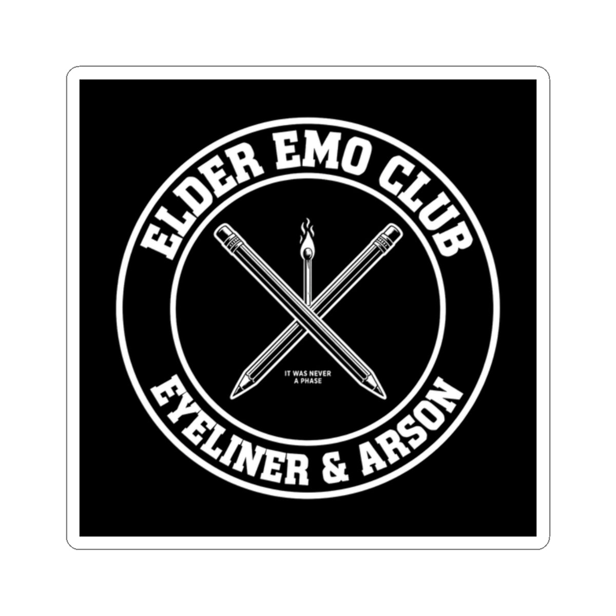 Elder Emo Club Sticker