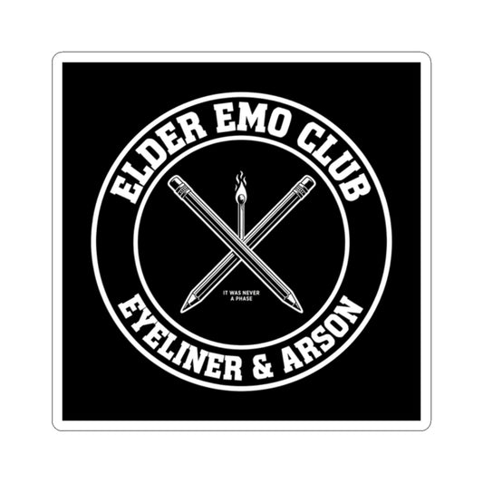 Elder Emo Club Sticker