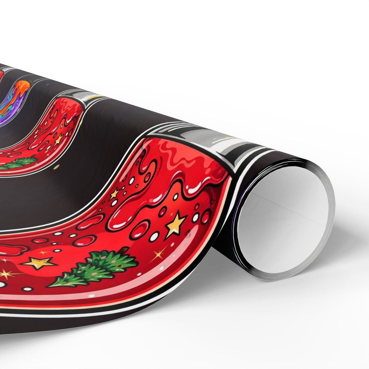 Santa's Lava Lamp Wrapping Paper