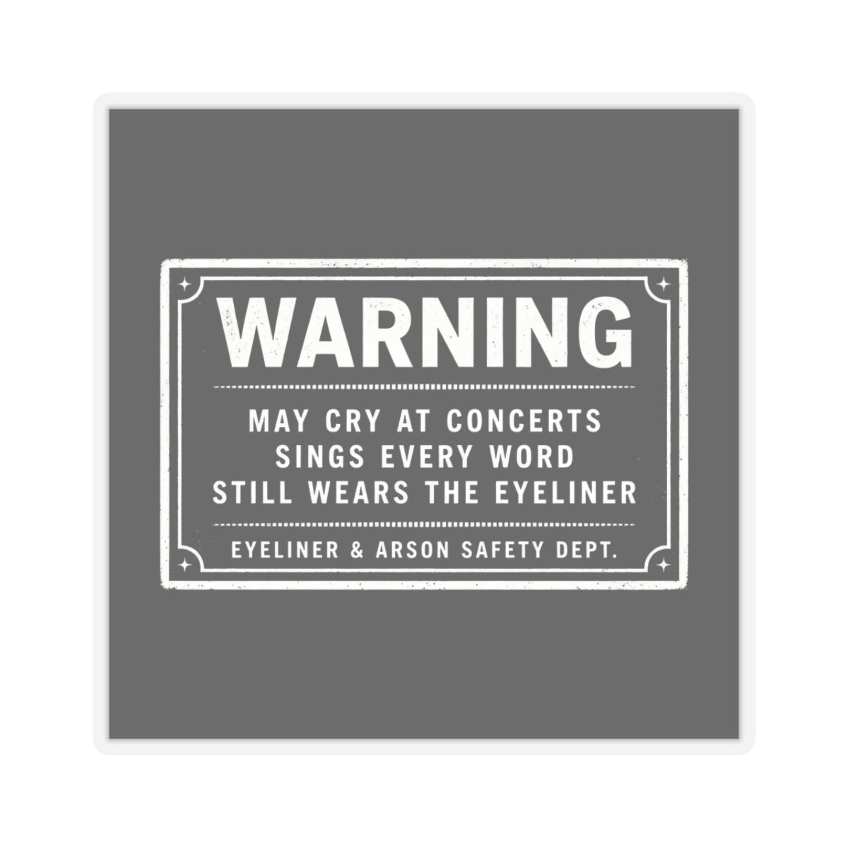 Warning Label Sticker