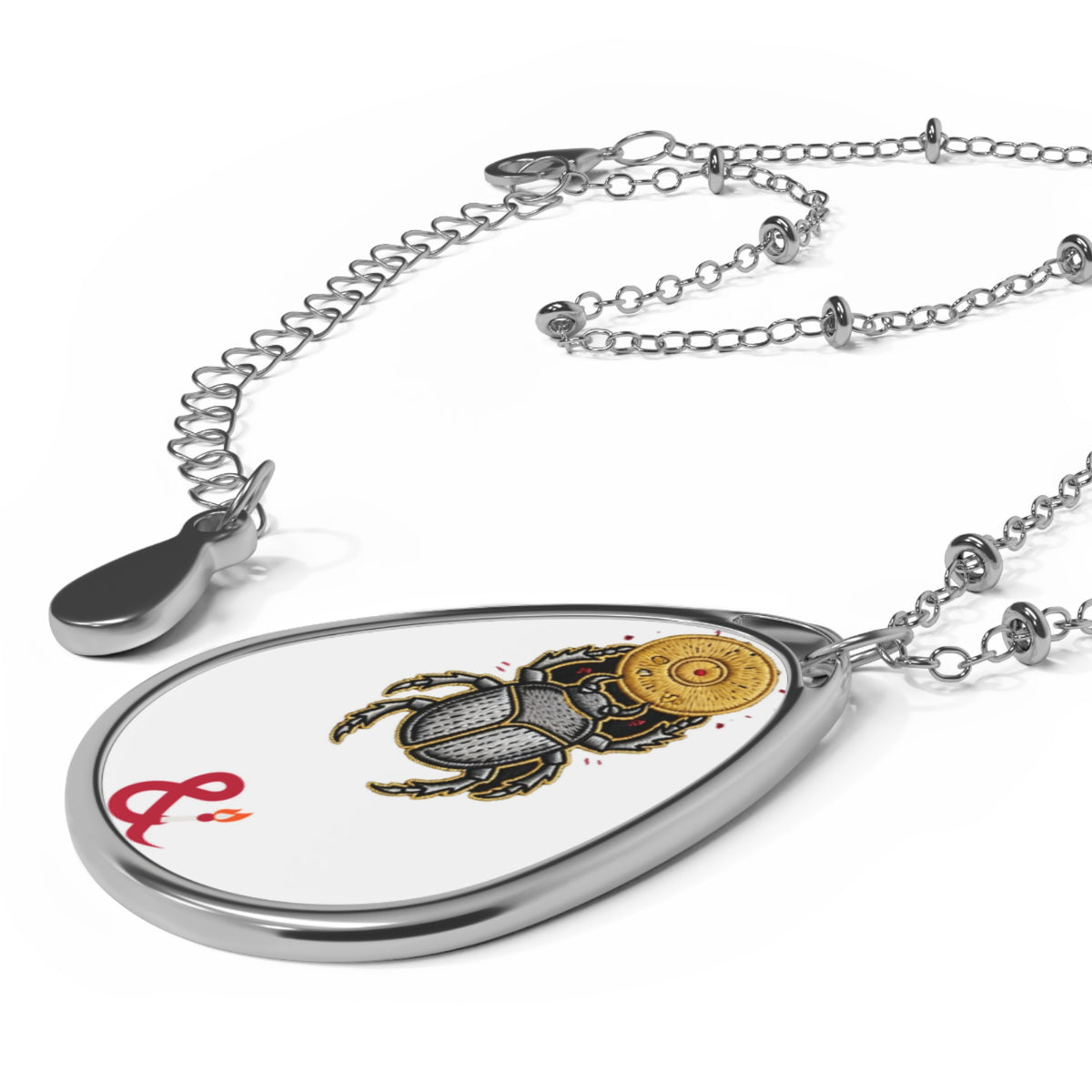 Eyeliner & Arson — Scarab Disc Necklace