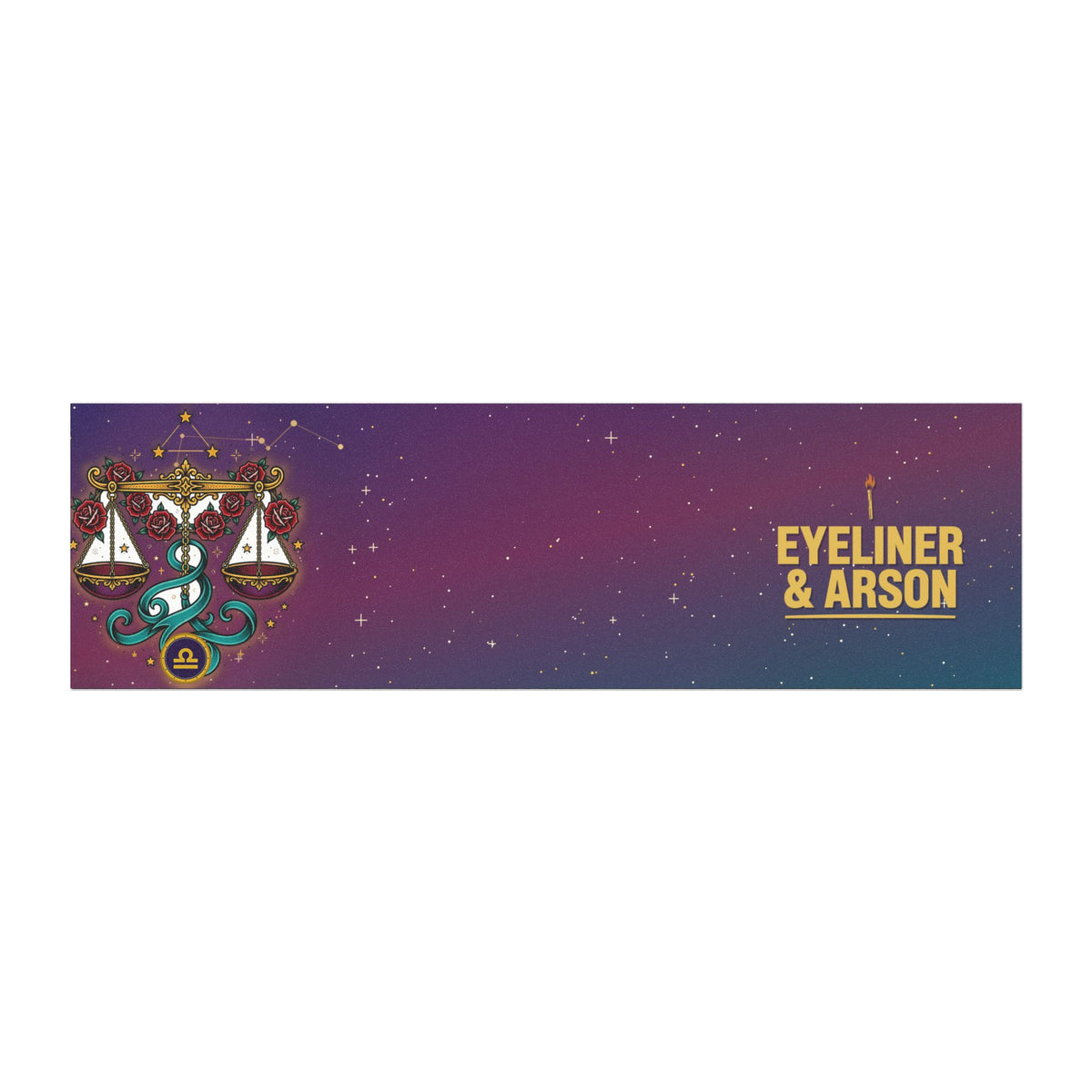 Eyeliner & Arson — Libra Car Magnet