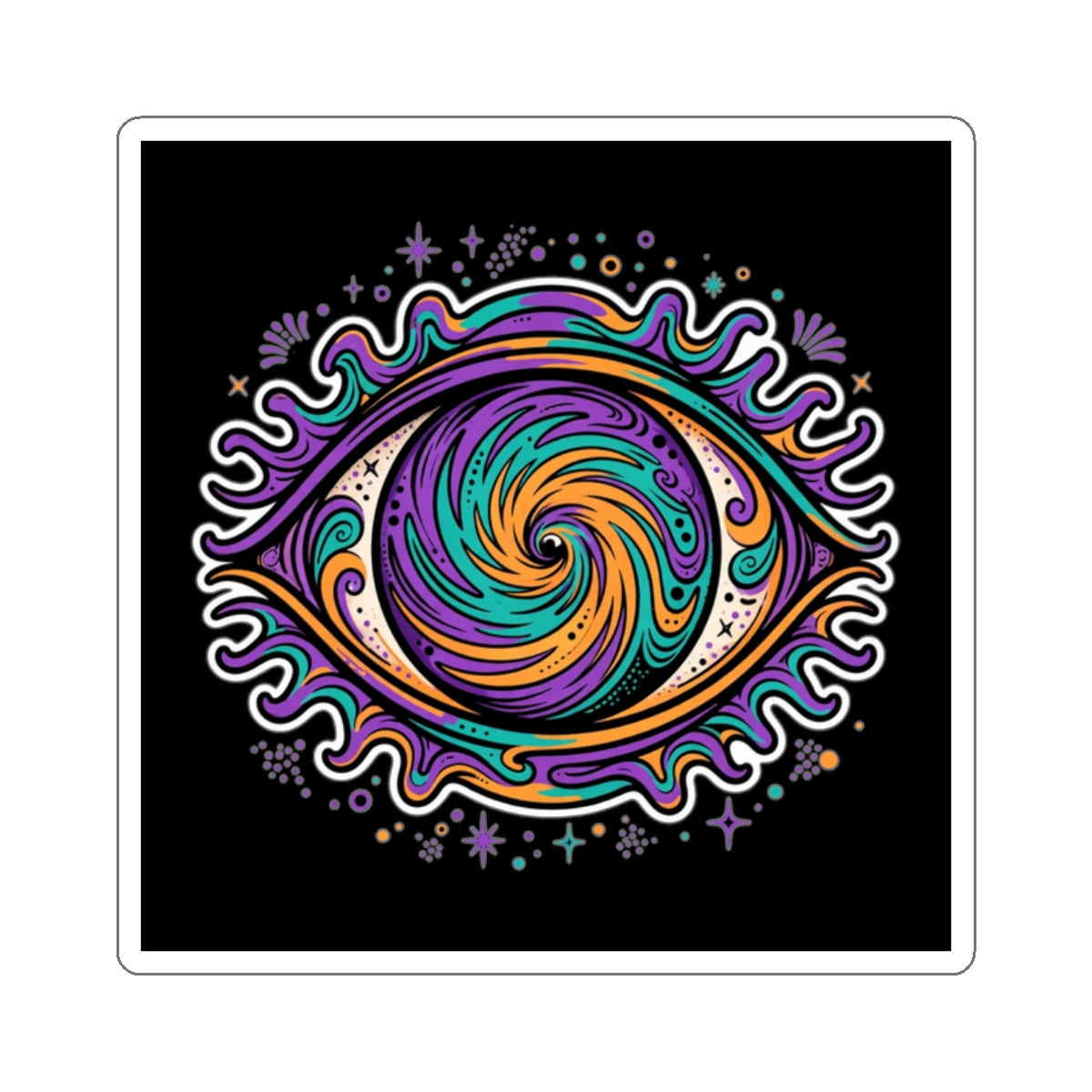 Eyeliner & Arson — Optical Spiral Eye Sticker