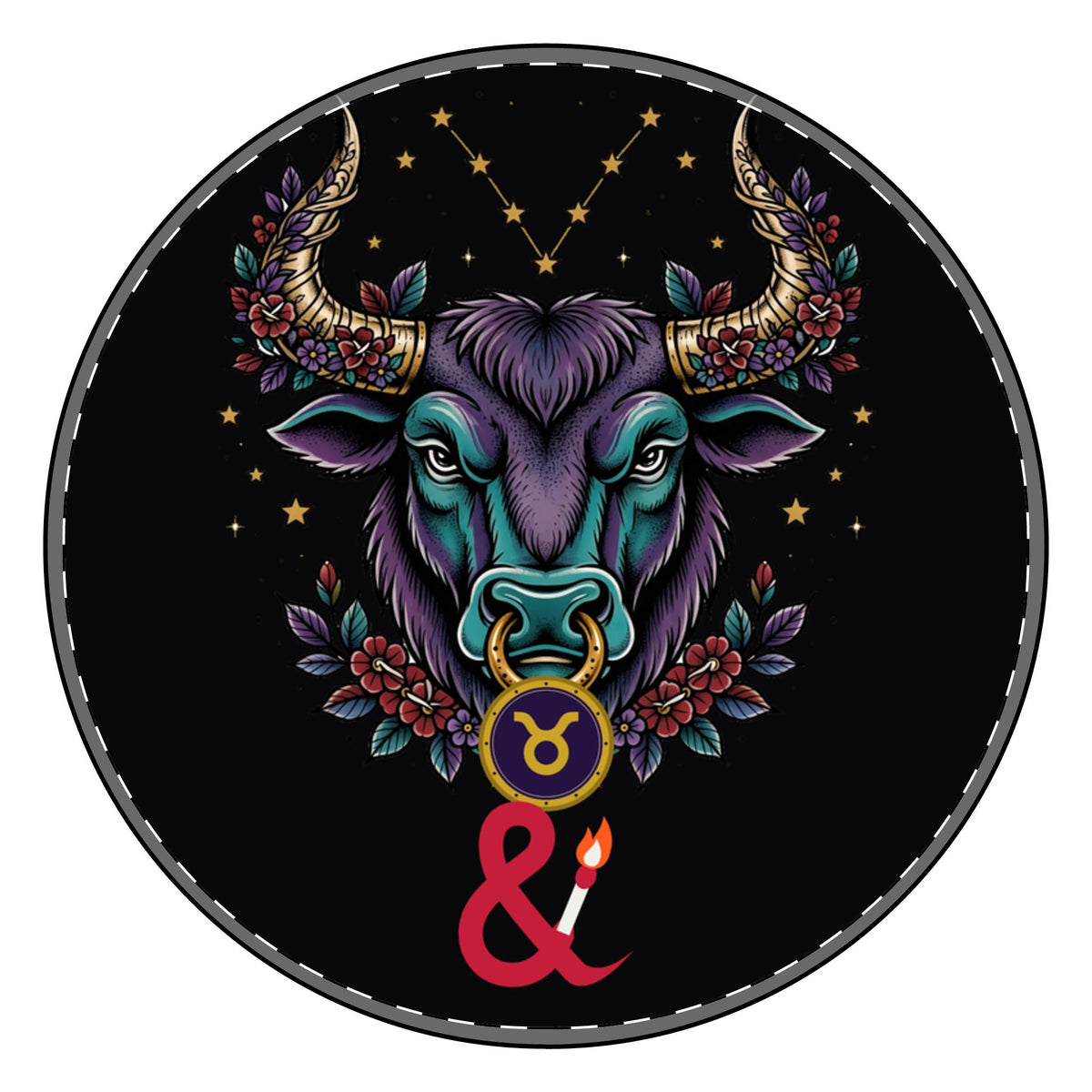 Eyeliner & Arson — Taurus Charm Bracelet