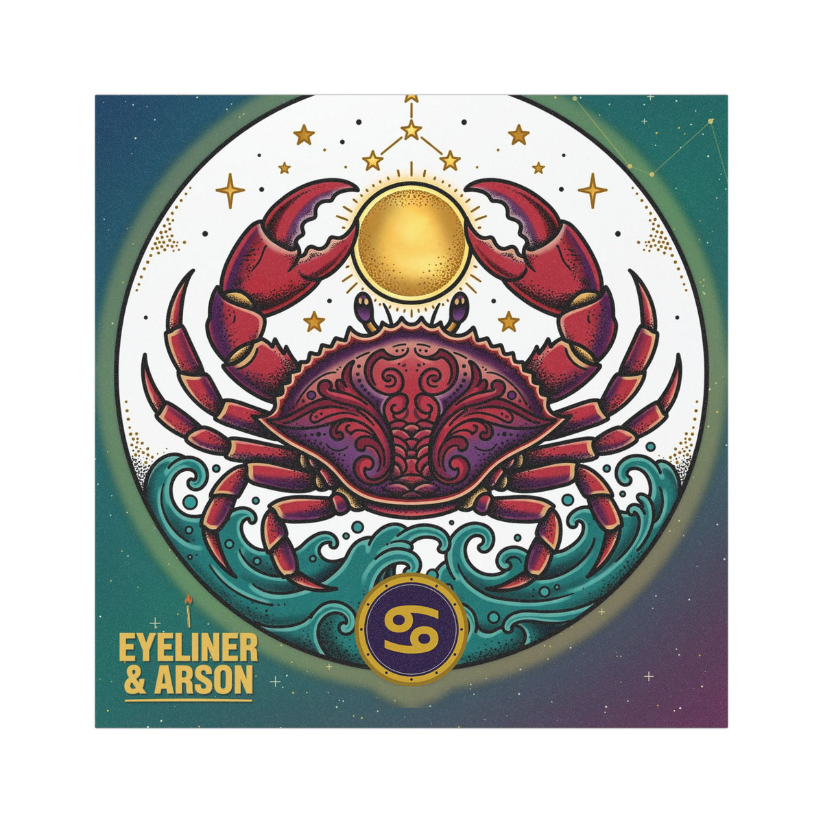 Eyeliner & Arson — Cancer Car Magnet