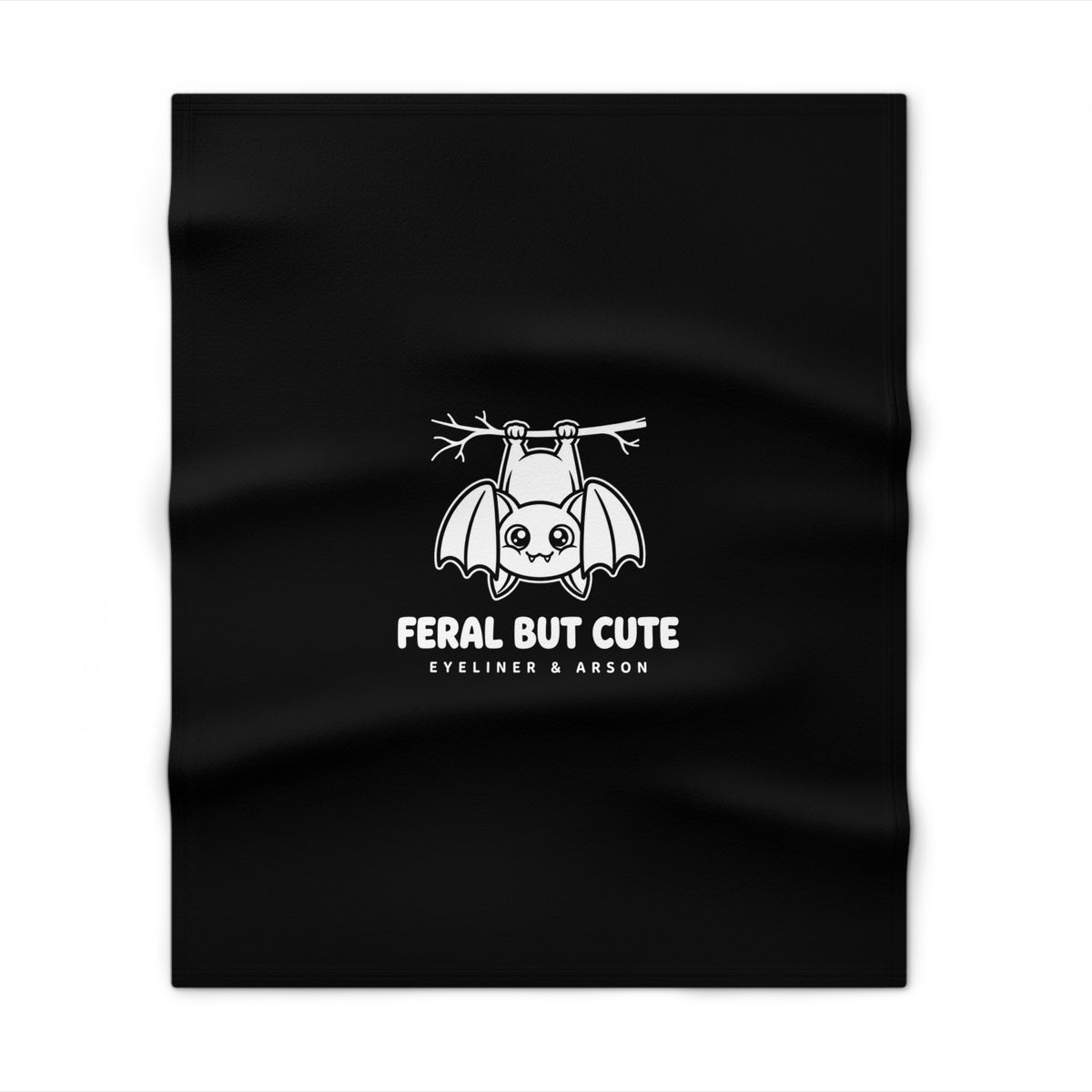 Feral But Cute — Throw Blanket