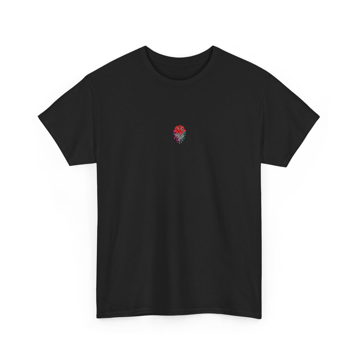 Eyeliner & Arson — Liquid Checkerboard Rose Tee