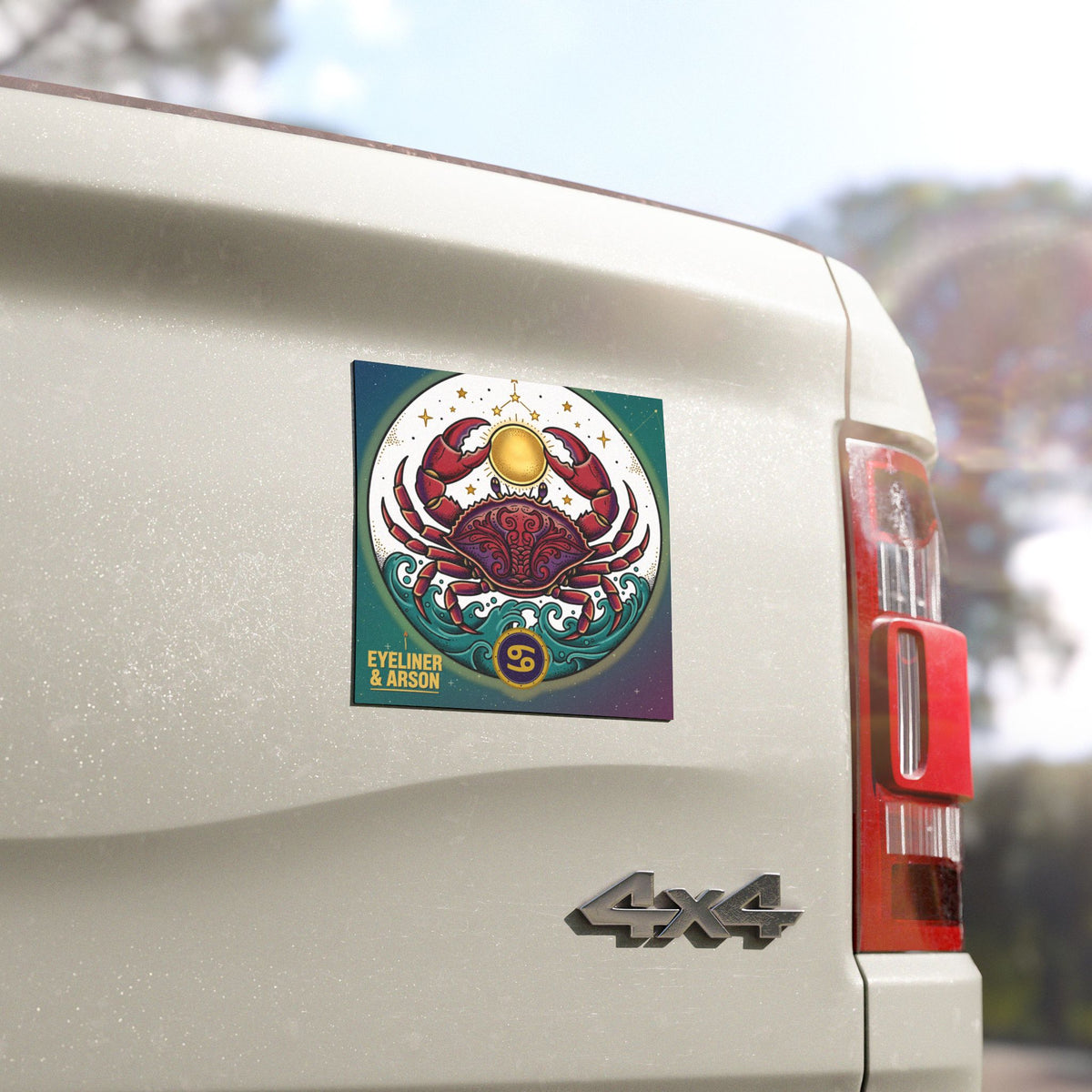 Eyeliner & Arson — Cancer Car Magnet
