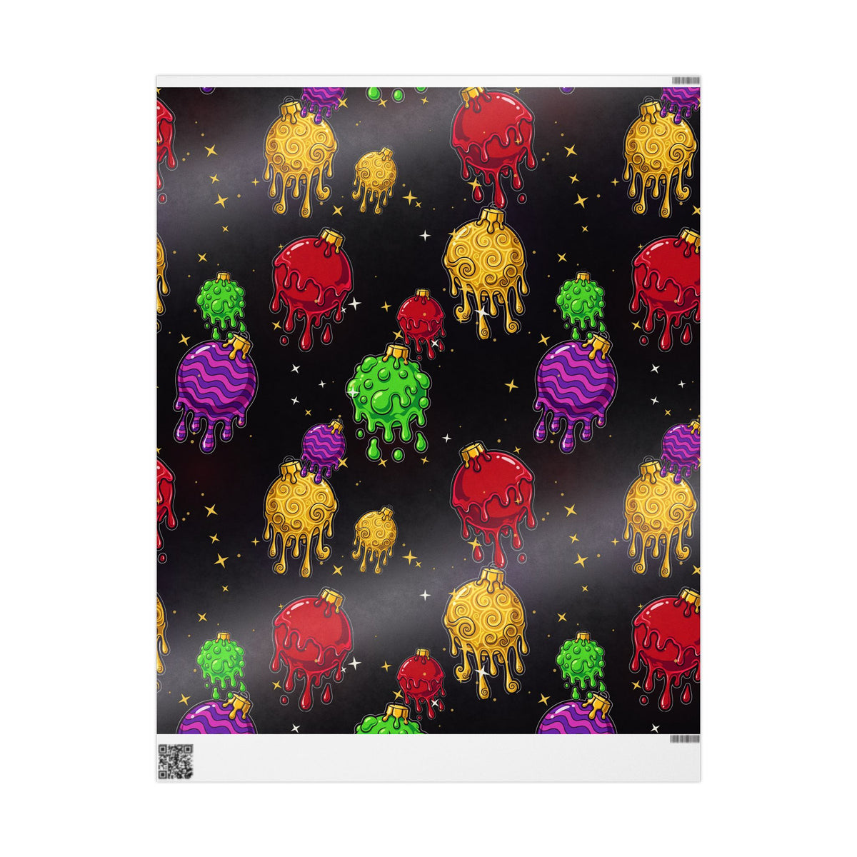 Melting Ornaments Wrapping Paper