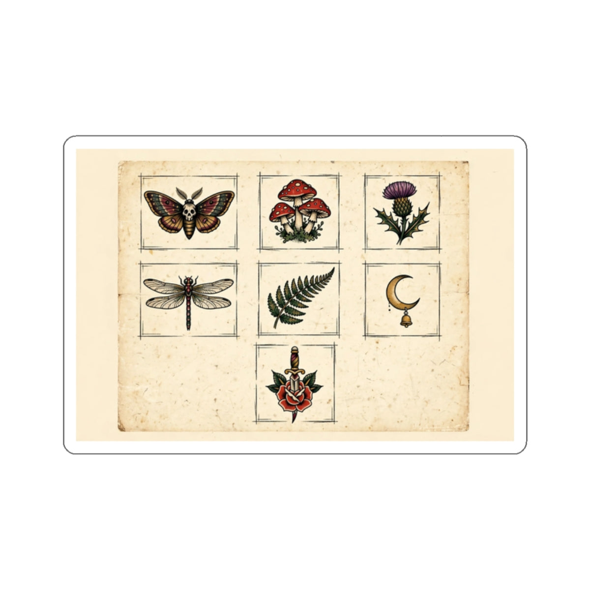 Eyeliner & Arson — Night Garden Flash Sheet Sticker