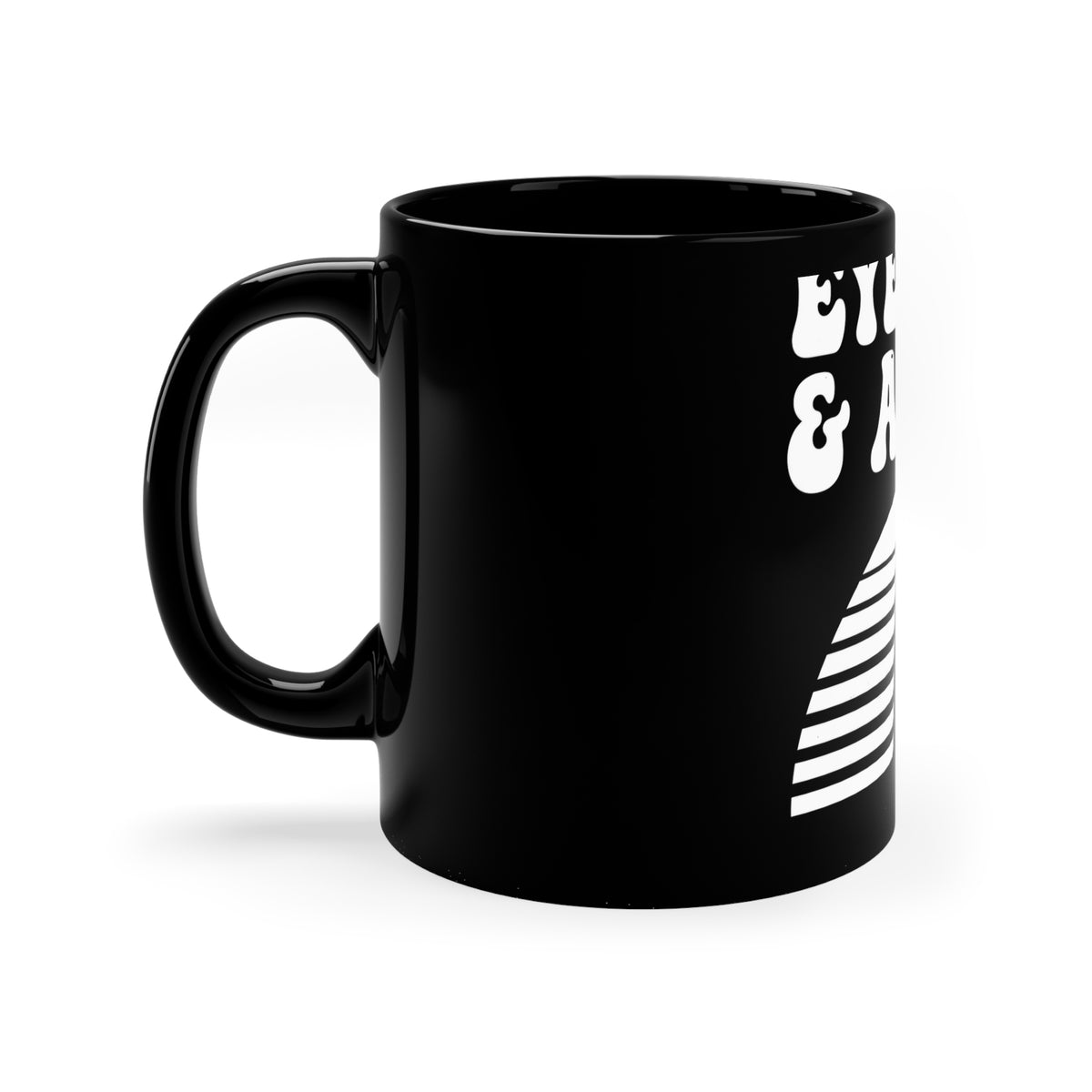 Sunset Wordmark Black Mug 11oz