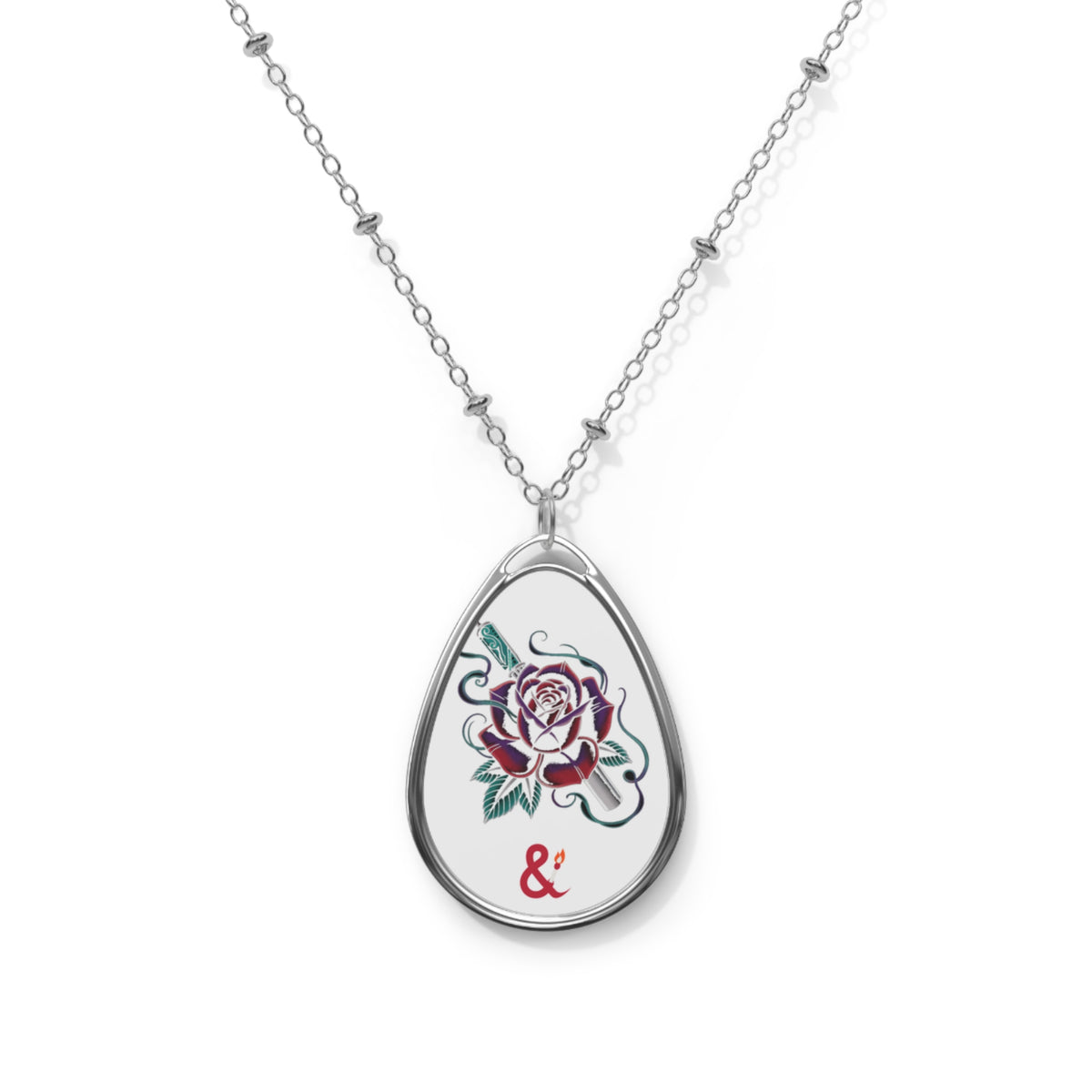 Eyeliner & Arson — Rose Dagger Necklace
