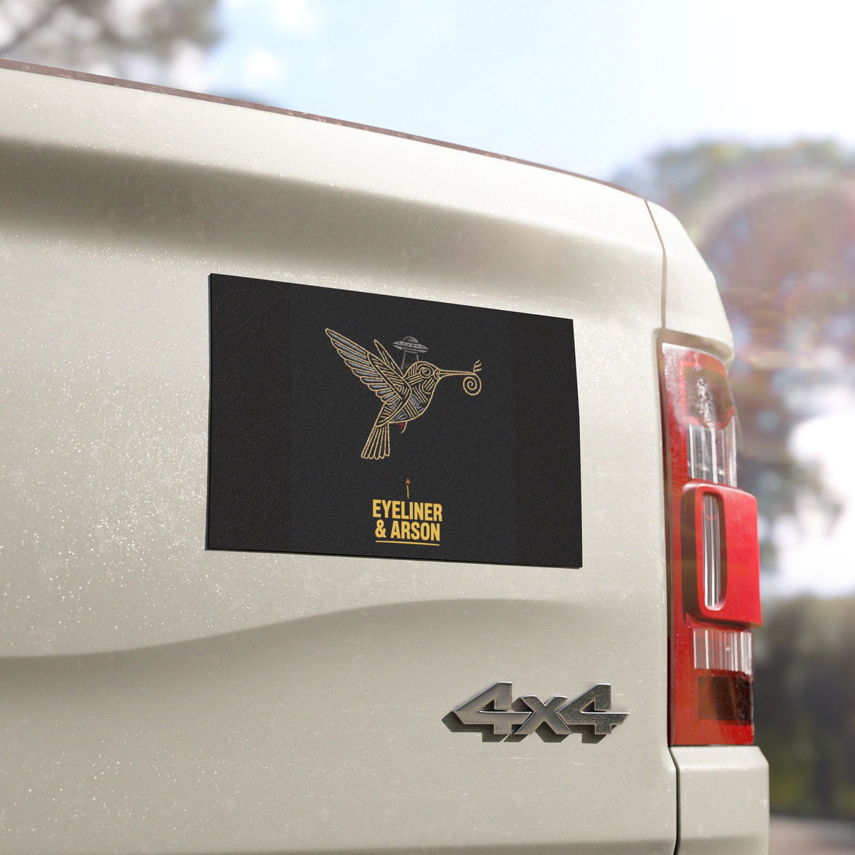 Eyeliner & Arson — Nazca Hummingbird Car Magnet