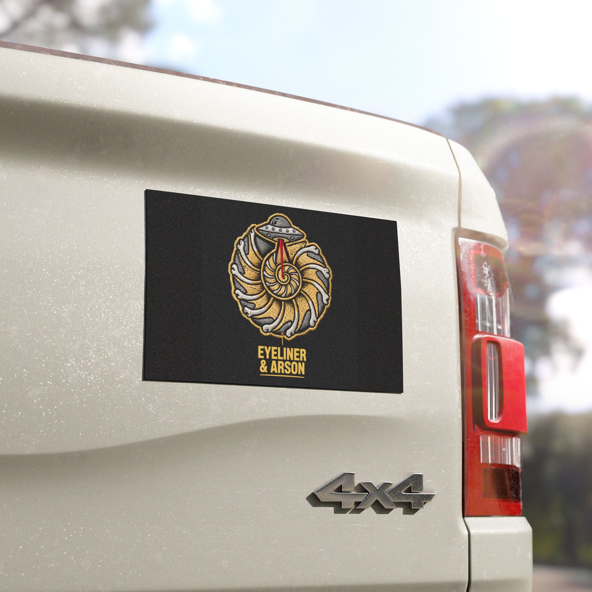 Eyeliner & Arson — Nautilus UFO Car Magnet