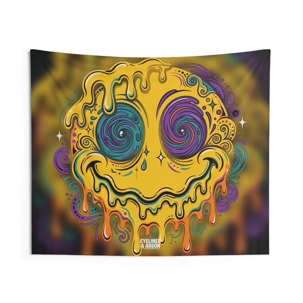 Melted Smiley Tapestry