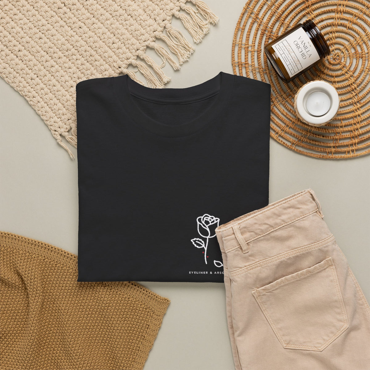 Eyeliner & Arson — Chest Rose Tee