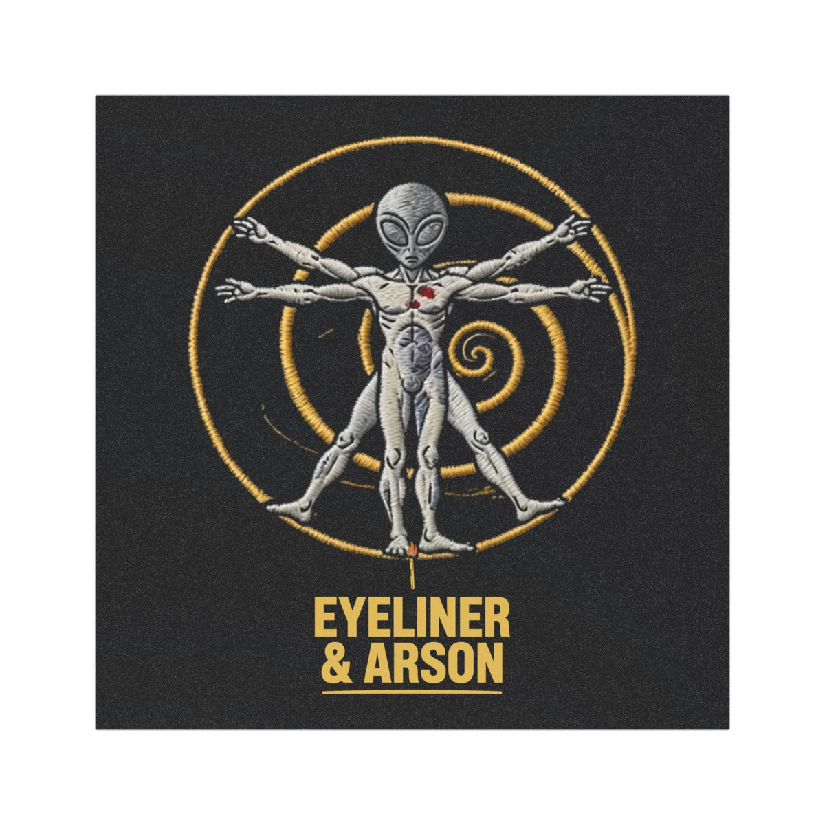 Eyeliner & Arson — Vitruvian Alien Car Magnet