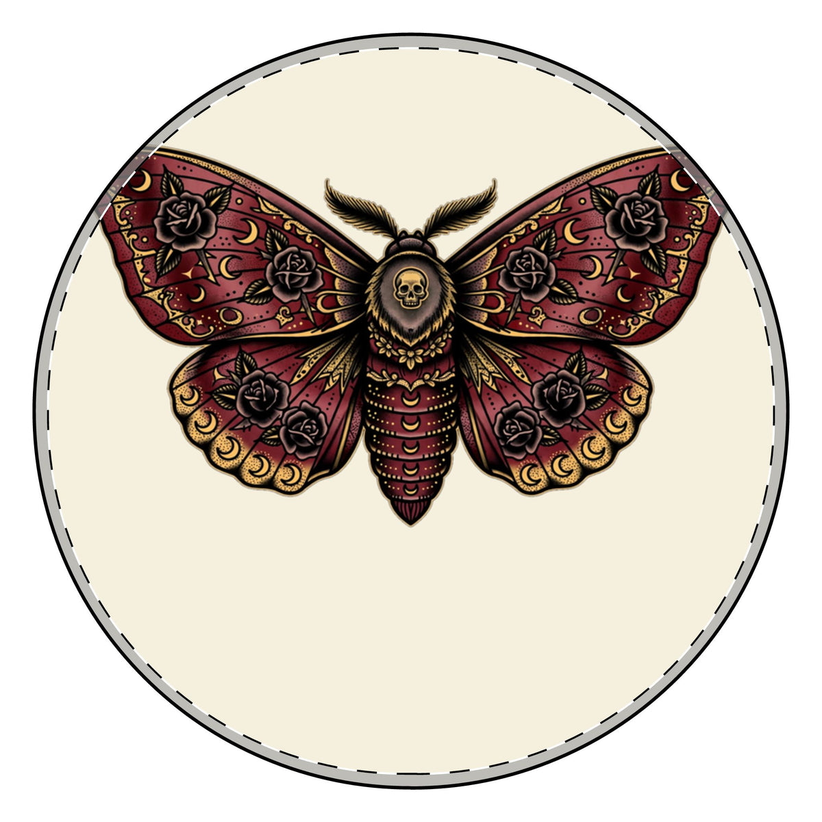 Eyeliner & Arson — Death Moth Picture Charm Bracelet