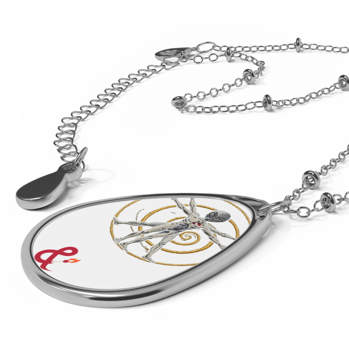 Eyeliner & Arson — Vitruvian Alien Necklace