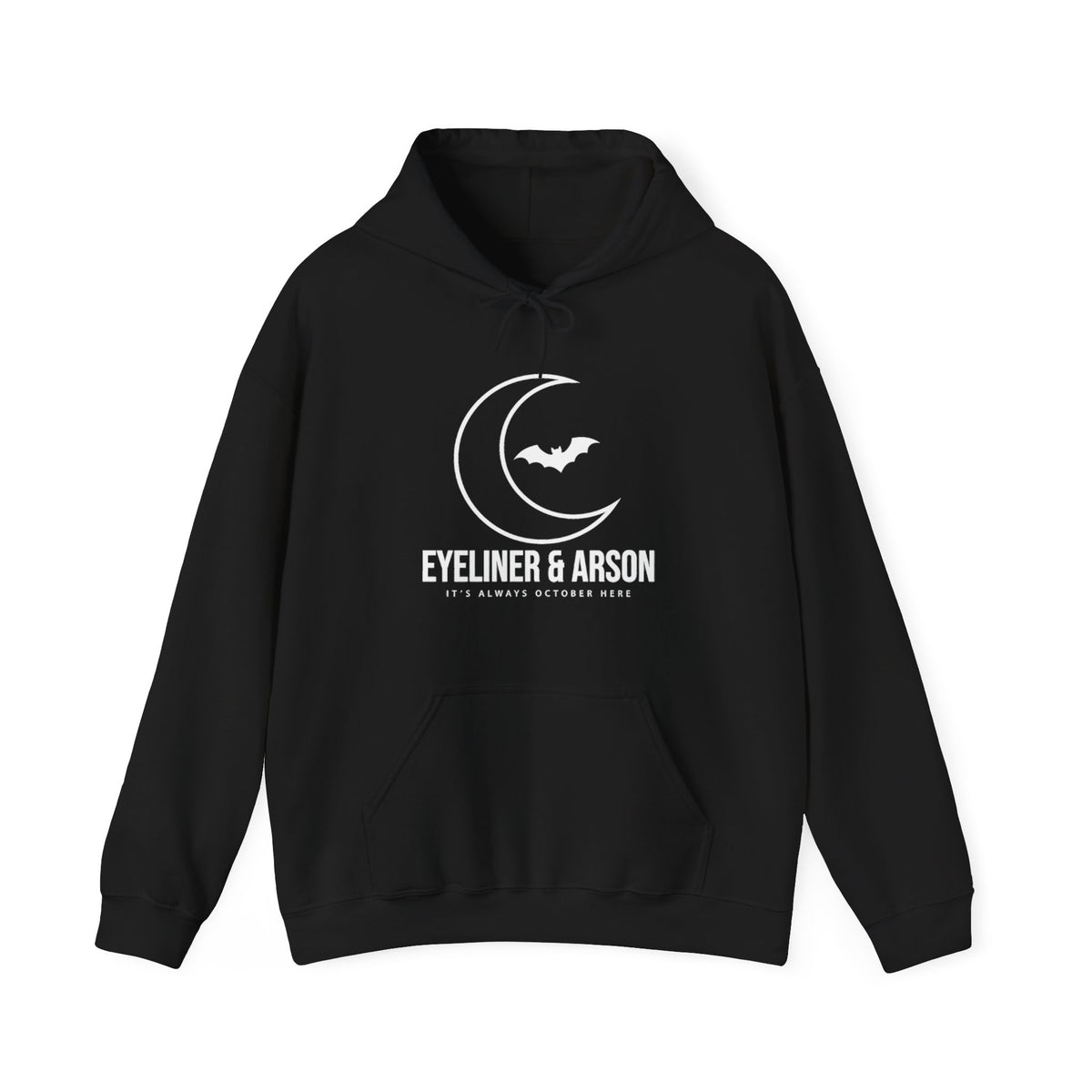 Eyeliner & Arson — Moon & Bat Hoodie