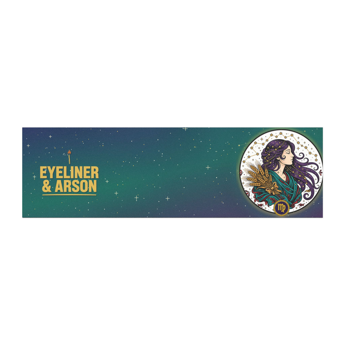 Eyeliner & Arson — Virgo Car Magnet